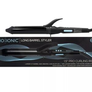 Brand New Bio Ionics long barrel 1.5 curling iron